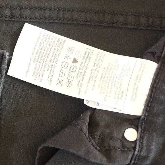 Levi’s Signature Mid-Rise Skinny Jeans 👖 – Black Size 20L (W35 L32) - Picture 7 of 7